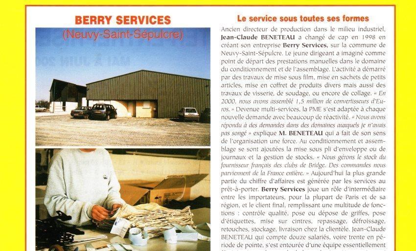 Berry Services Le service sous toutes ses formes