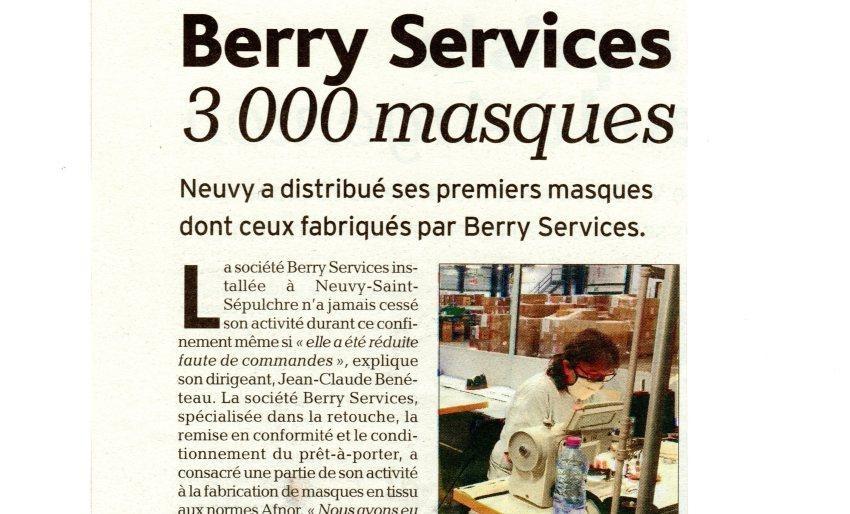 Berry Services 3 000 masques